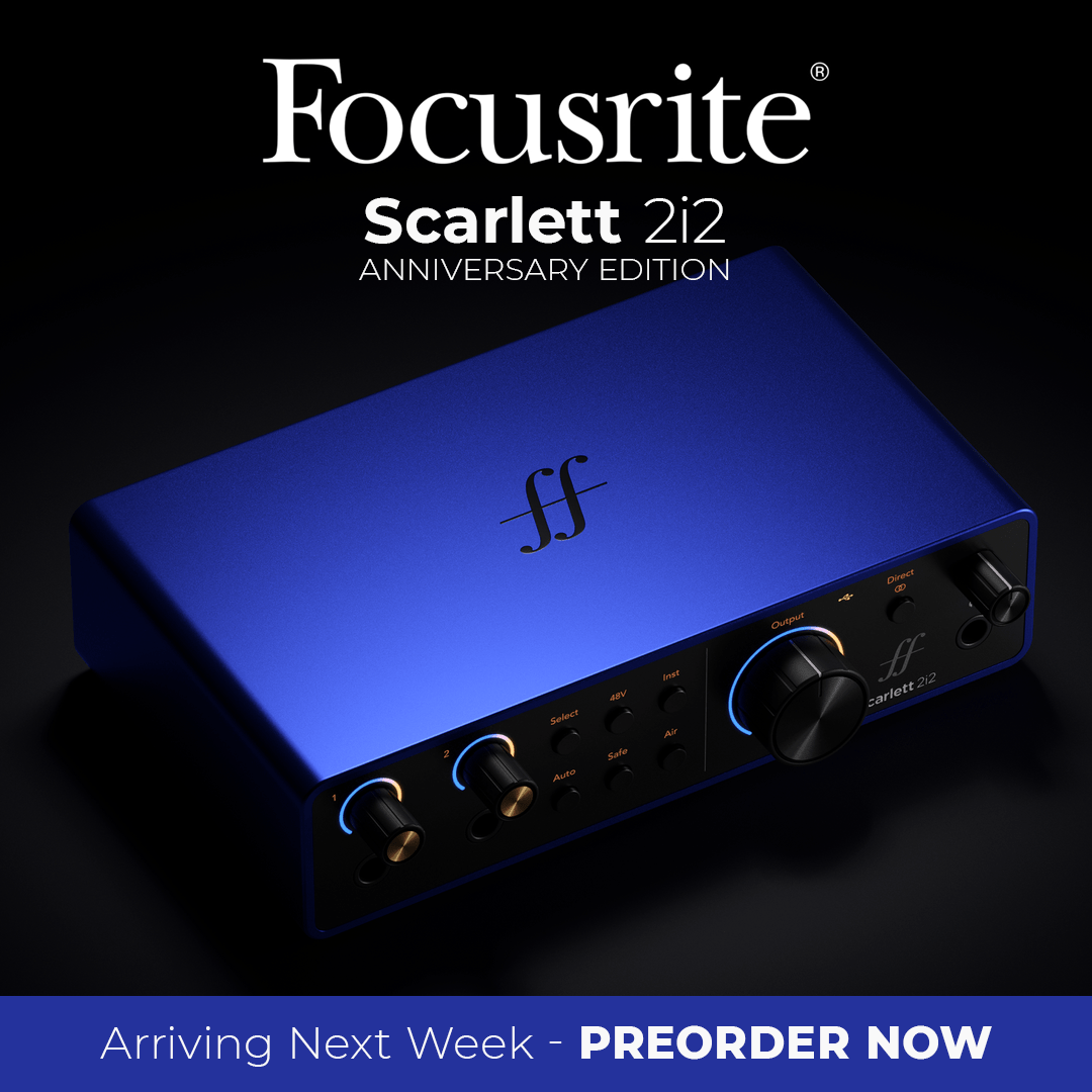 Focusrite Scarlet 2i2 Anniversary Edition - PREORDER NOW