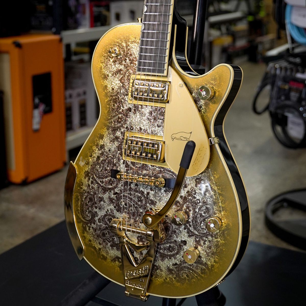 Gretsch G6134TG Ltd Ed Paisley Penguin Gold Paisley