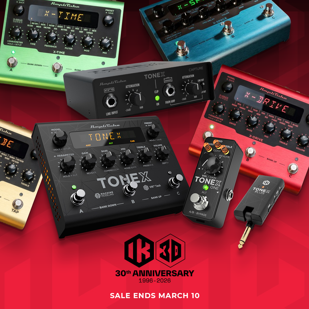 IK Multimedia 30th Anniversary TONEX Promotion