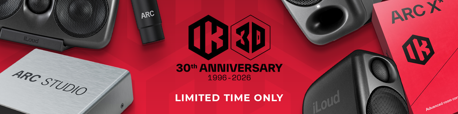 IK Multimedia 30th Anniversary iLoud and Arc Promotion