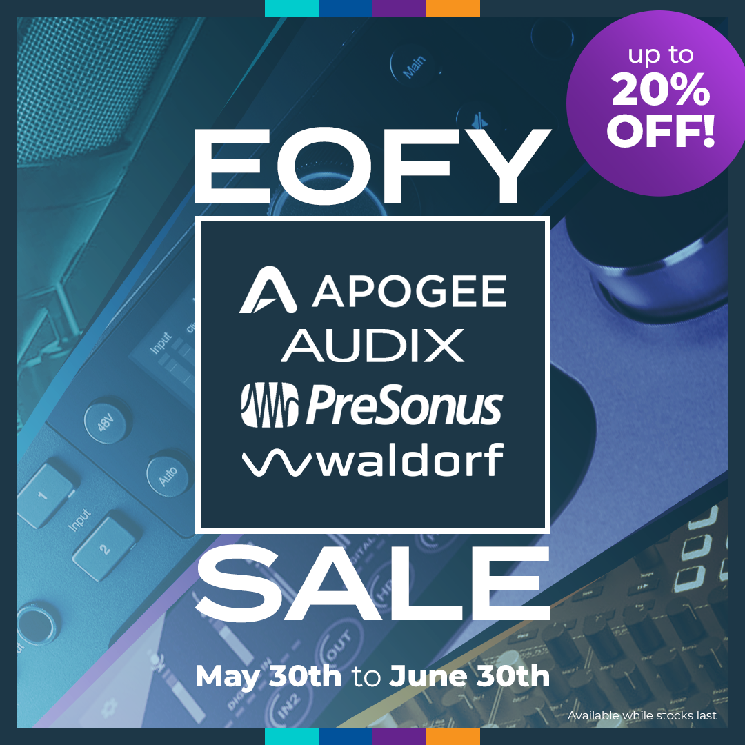 Apogee, Audix, Presonus & Waldorf EOFY Sale 2025