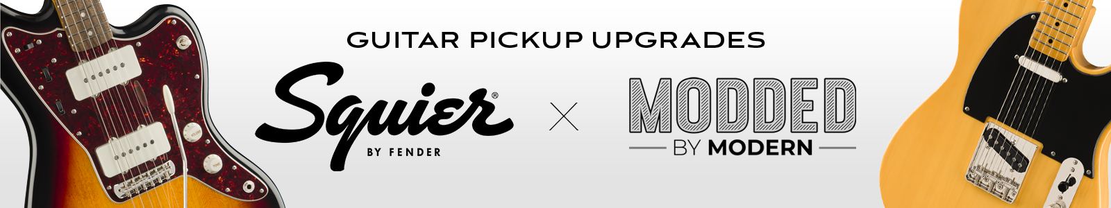 'Squier x Modded by Modern' Guitar Pickup Upgrades