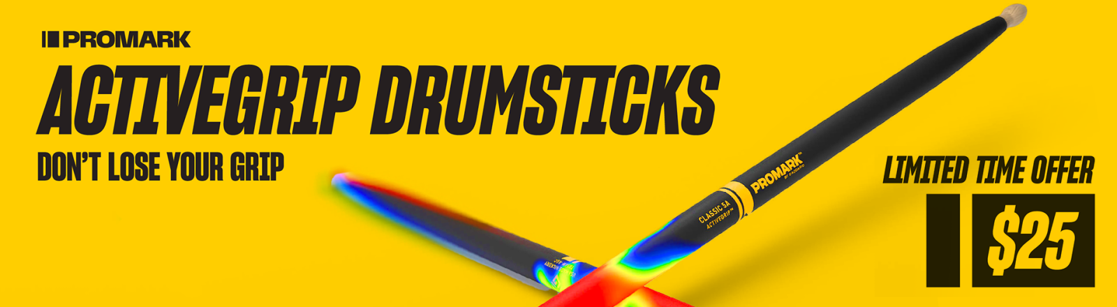 ProMark Q2 2026 ActiveGrip Drumsticks Promo