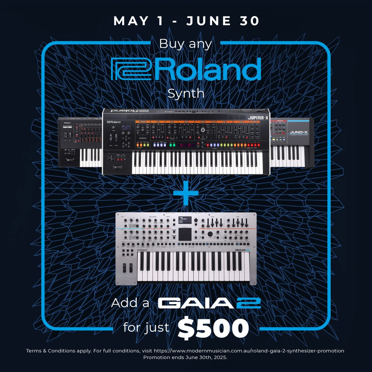 Roland GAIA 2 Synthesizer Promotion