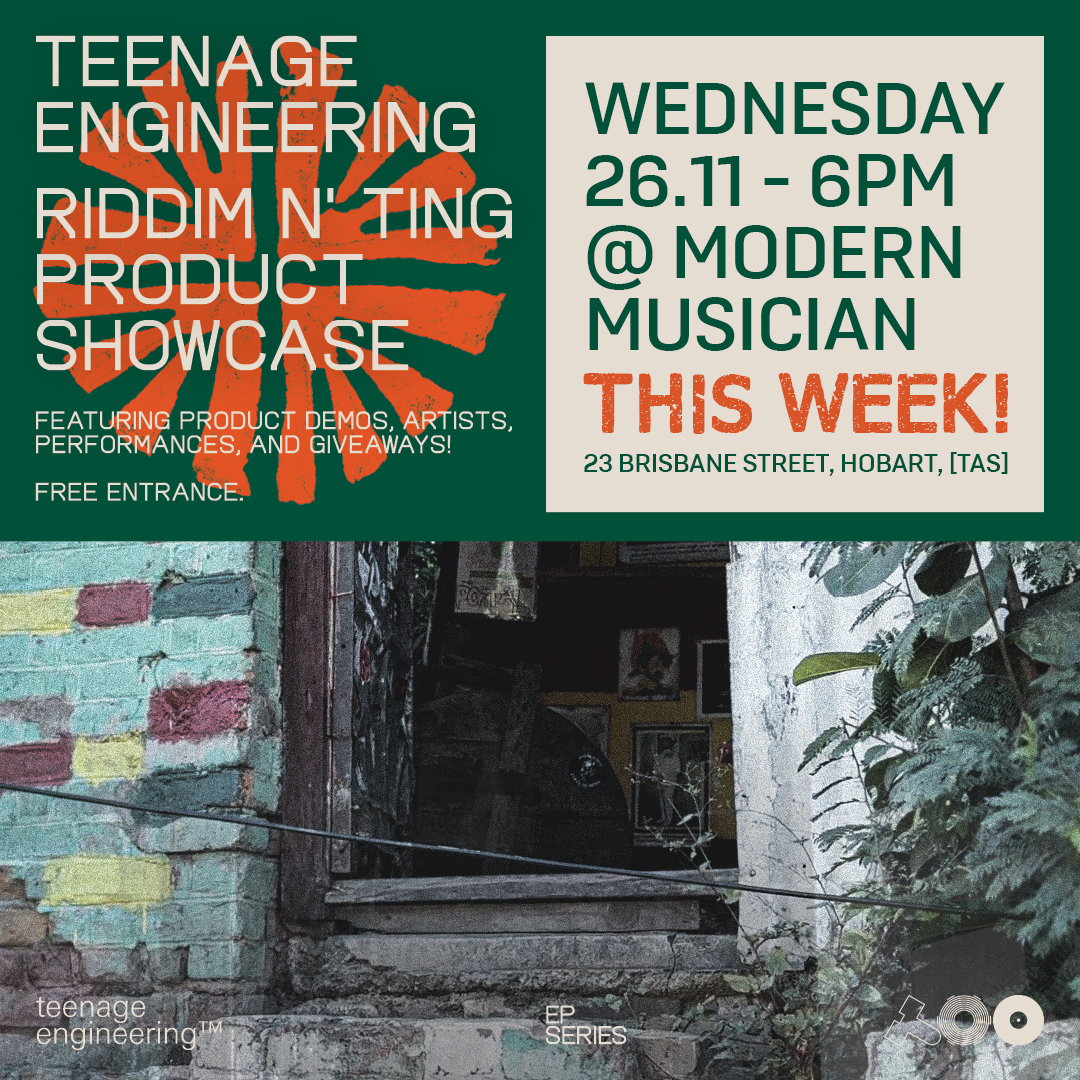 Teenage Engineering's Riddim n' Ting - Hobart In-Store Launch
