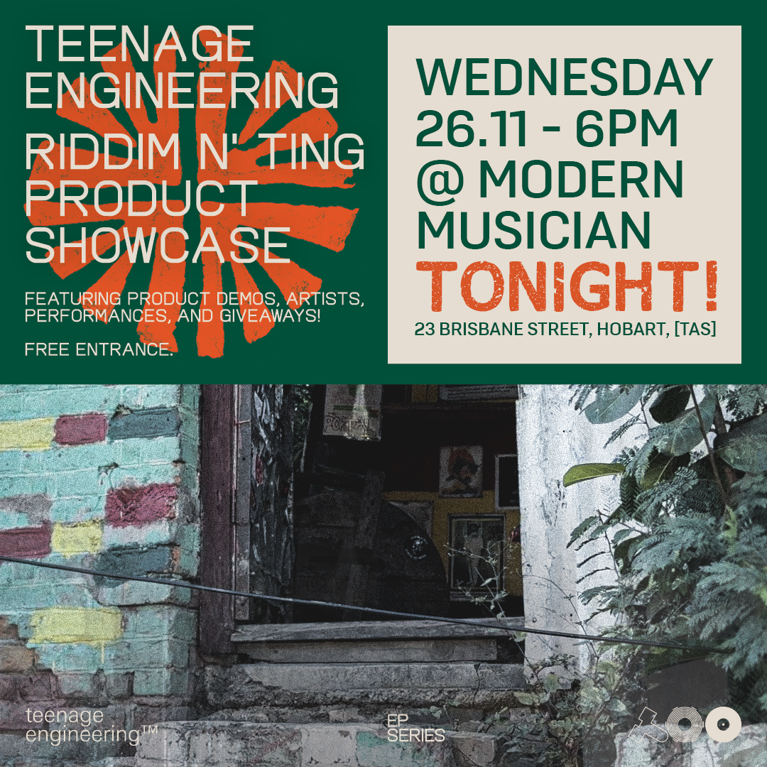 Teenage Engineering's Riddim n' Ting - Hobart In-Store Launch