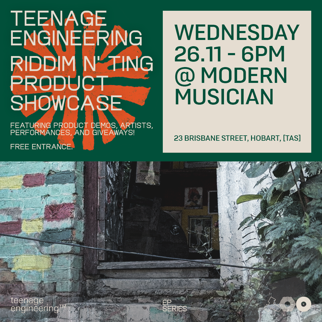 Teenage Engineering's Riddim n' Ting - Hobart In-Store Launch