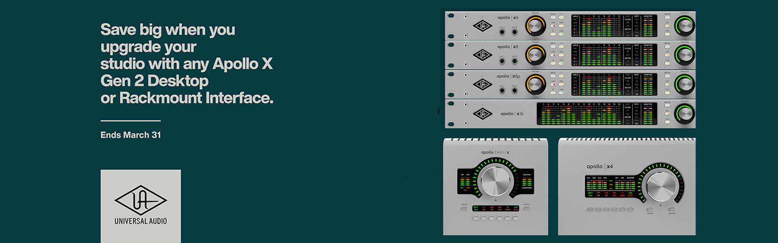 Universal Audio Apollo X Gen 2 Instant Savings Q1 2026