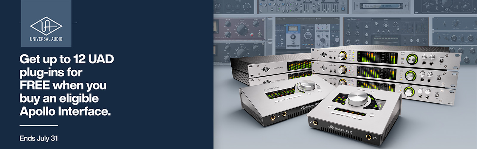 Universal Audio Apollo Free Plug-In Promo July 2026