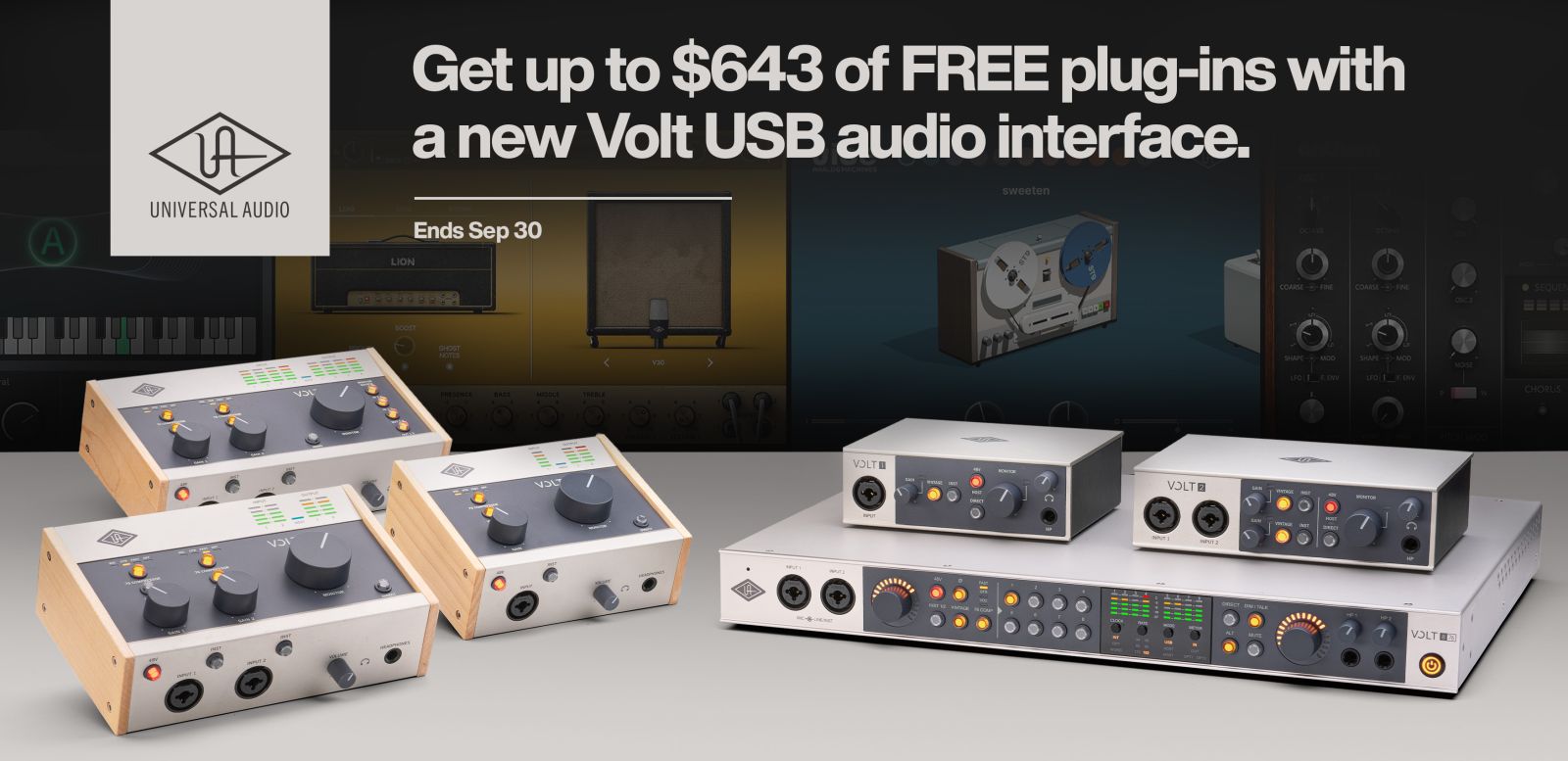 Universal Audio Volt Free Plug-Ins Promo Q3 2026