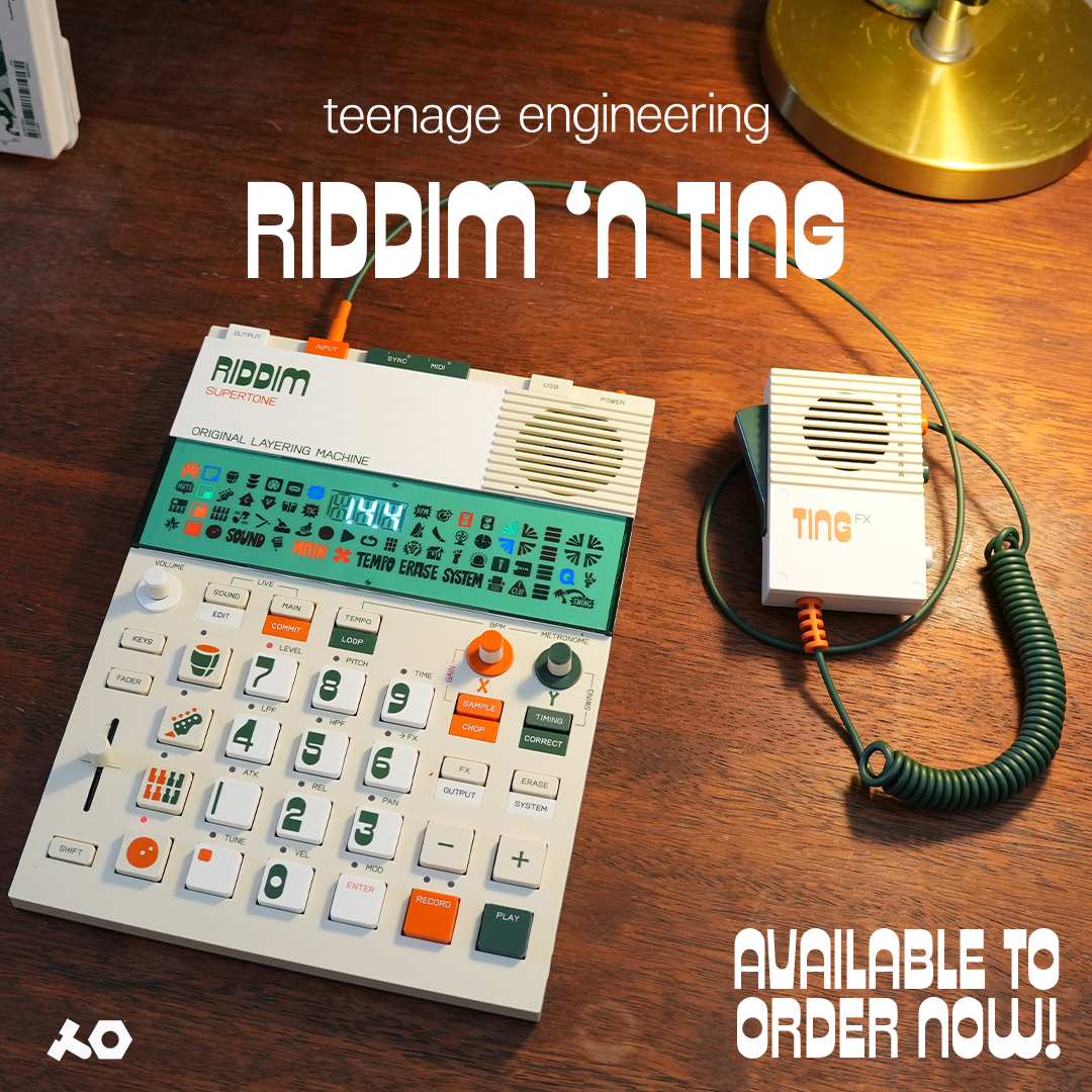 Teenage Engineering Riddim N Ting Bundle - Available to Order Now!