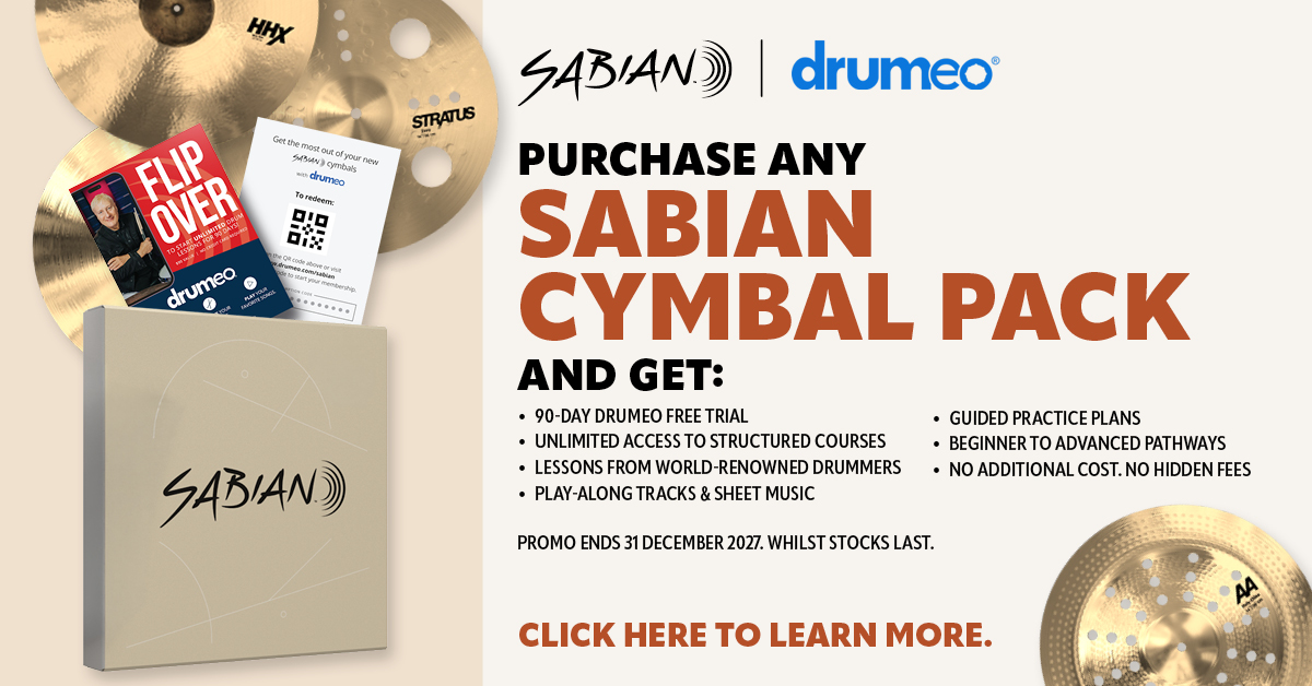 Free Drumeo Trial with Sabian