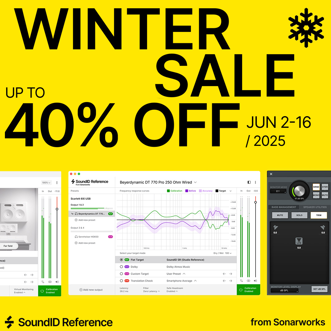 Sonarworks Winter Sale 2025