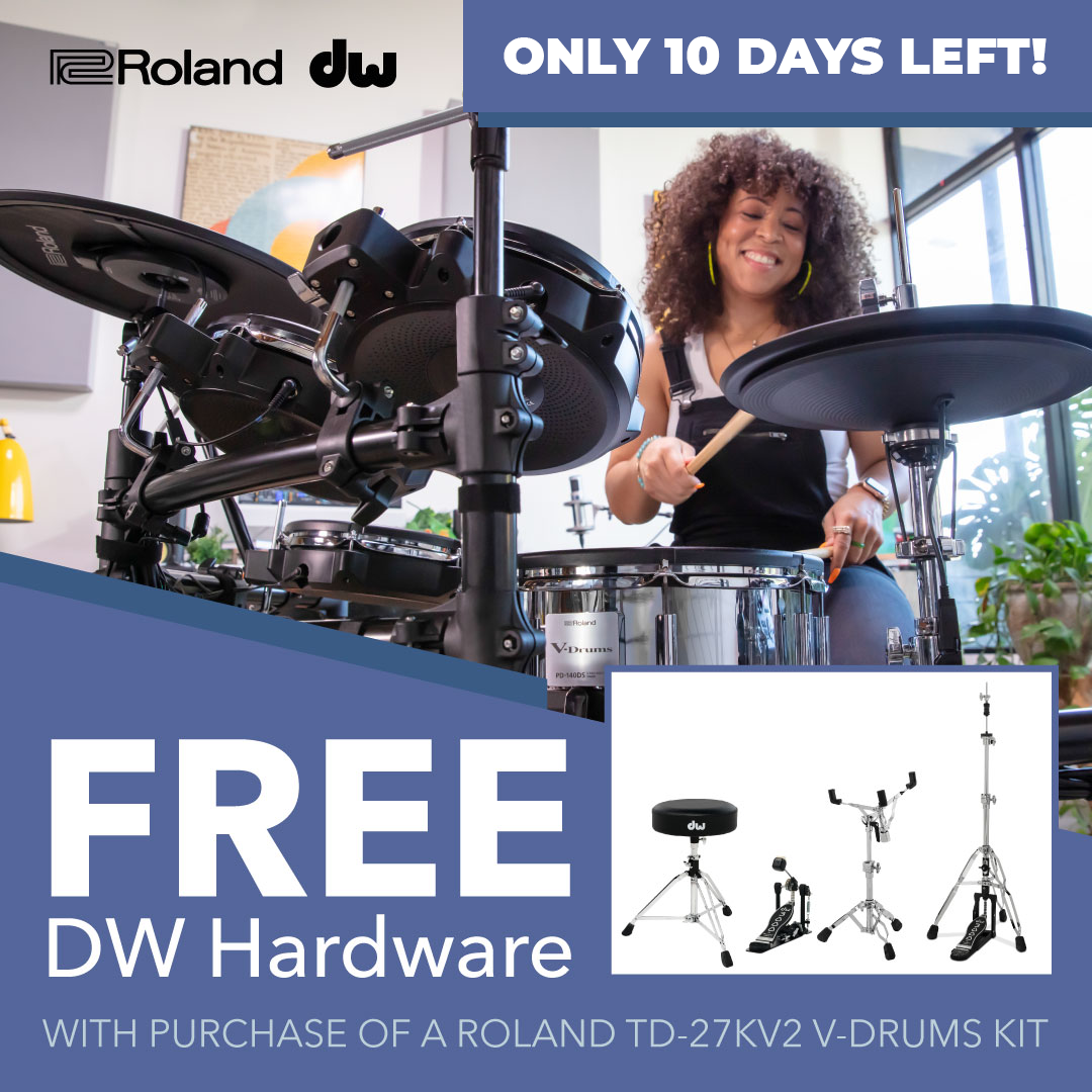 Free DW Hardware with Roland TD-27KV2 V-Drums Kit