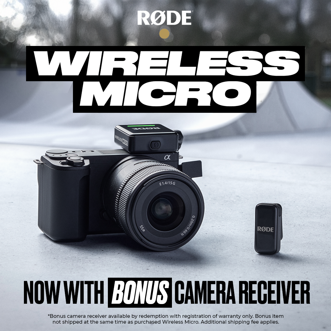 RODE Wireless Micro - Now with Bonus Camera Receiver