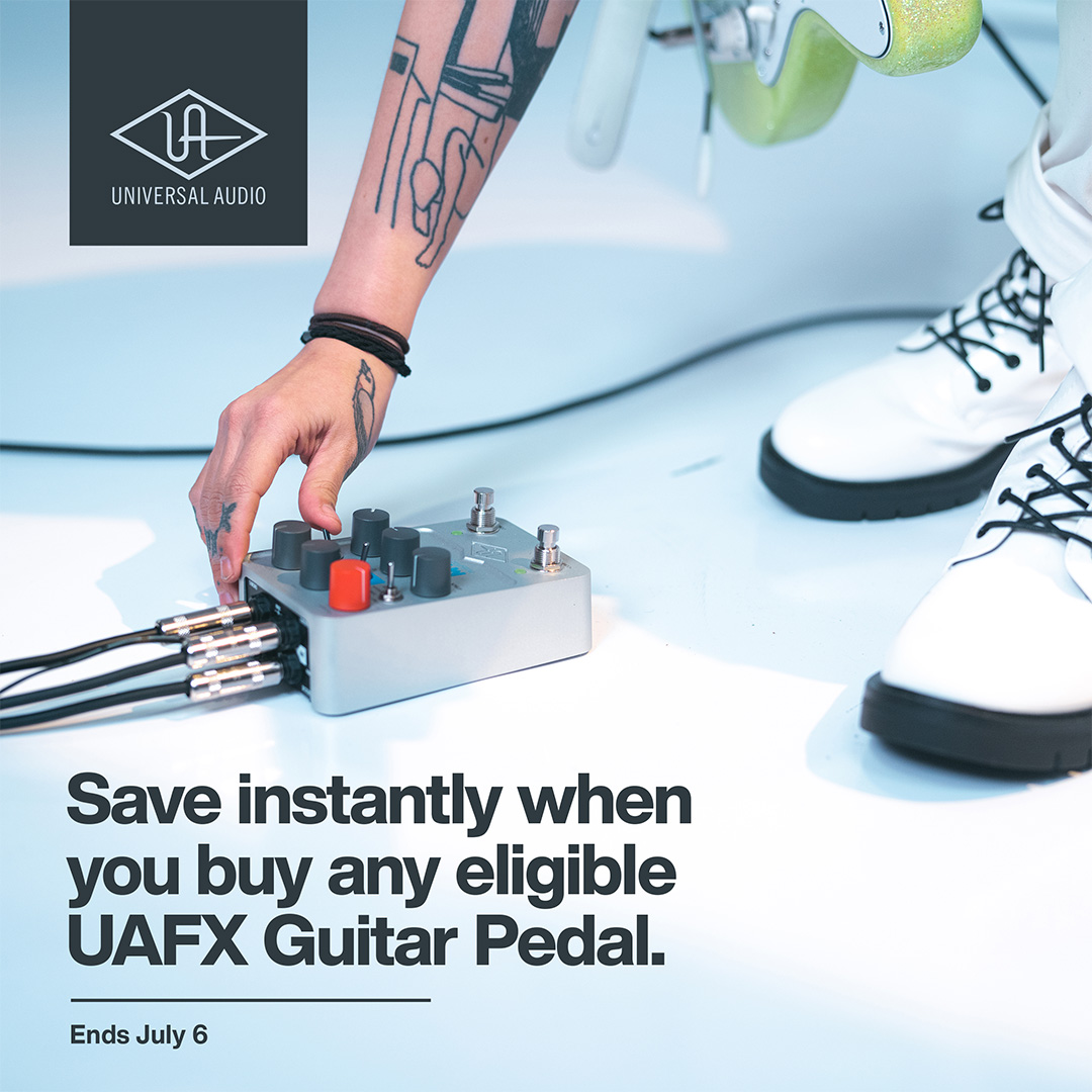Universal Audio UAFX Pedal Promo May/June 2025