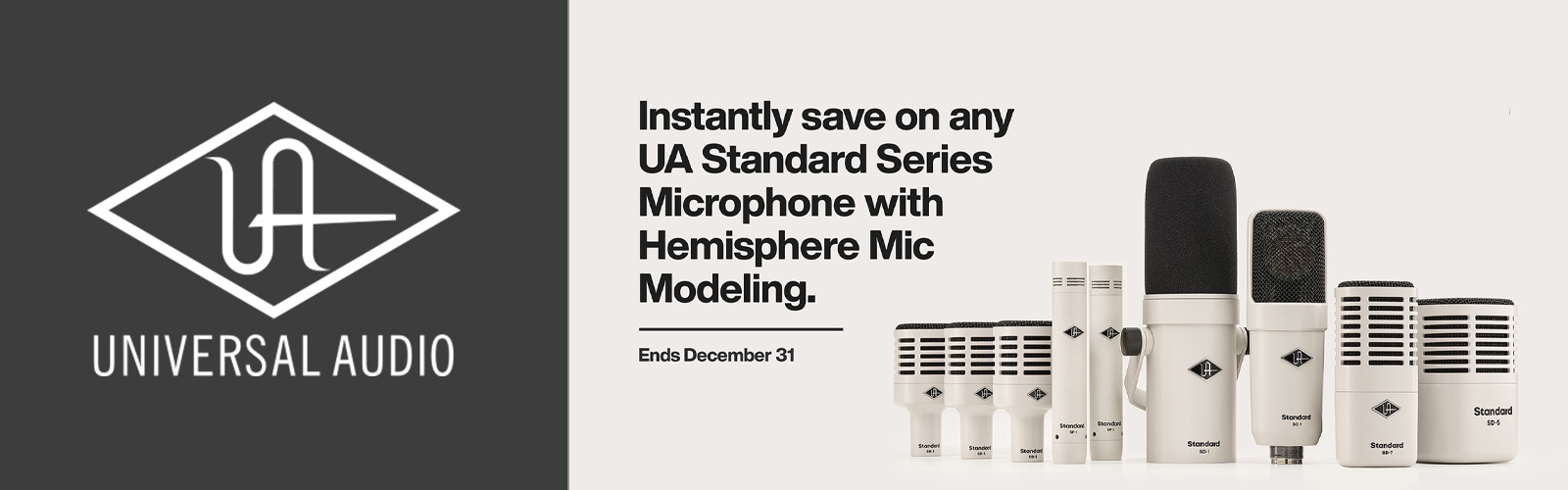 Universal Audio Standard Series Microphone Instant Savings Q4 2025