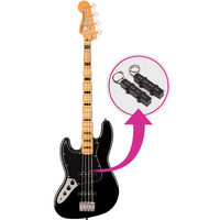 Squier Classic Vibe '70s Jazz Bass LH BK w/ Upgraded Fender Pickups