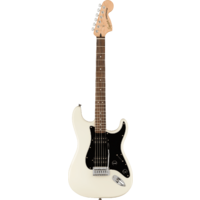 Squier Affinity Stratocaster HH Black Pickguard Olympic White