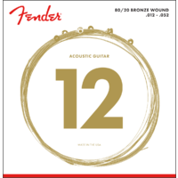 Fender 80/20 Bronze Acoustic Strings Ball End 70L .012-.052
