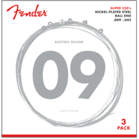 Fender Super 250L .009-.042 Strings  3-Pack
