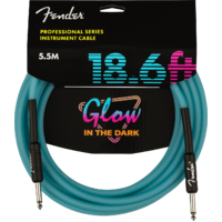 Fender Pro Glow in the Dark Cable, Blue - 18.6ft