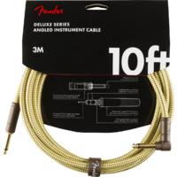 Fender Deluxe Instrument Cable Straight/Angle - 10' Tweed