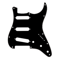 Fender Pickguard Stratocaster S/S/S Black