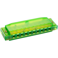Hohner Kids Clearly Colourful Translucent Harmonica Green - Key of C