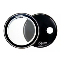 Aquarian SKP22BK Super Kick 1 w/ Black Regulator Front Head 22"