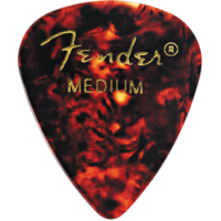 Fender Tortoise Shell 351 Shape Medium Guitar Pick 12 Pack