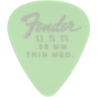 Fender 351 Dura-Tone .58 Surf Green 12 Pick Pack