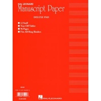 Deluxe Manuscript Pad 96 Pages (Red Cover) Australian