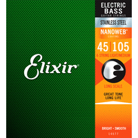Elixir Bass Stainless Steel Nanoweb 45-105 
