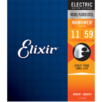 Elixir Nickel Plated Steel Nanoweb 12106 7 String 11-59
