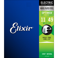 Elixir Nickel Plated Optiweb 11-49