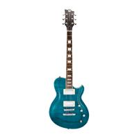 Reverend Roundhouse FM Turquoise Flame Maple