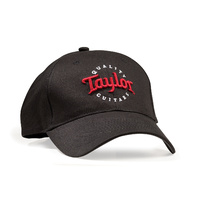 Taylor Black Cap, Red/White Embroided Cap