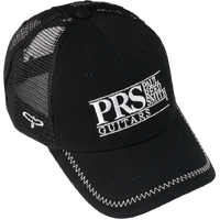 PRS Black Trucker Hat - White Logo