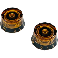 PRS Lampshade Knobs Amber with Black - 2 Pack