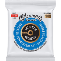 Martin Authentic Acoustic SP Phosphor Bronze MA540PK3 12-54 - 3 Pack
