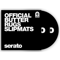 Serato 12" ‘Butter Rug’ Slipmats Black Pair