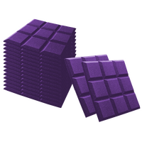 Auralex Studiofoam SonoFlat Grid Panels 2x24x24 Purple - 16 Pack
