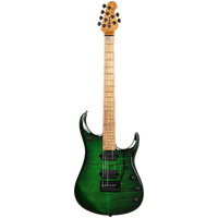 Ernie Ball Music Man JP15 Green Tiger Eye Flame