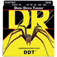 DR Strings DDT5-45 Drop Down Tuning 5-String Bass 45-125