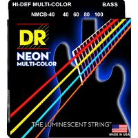 DR Strings NMCB-45 Neon Multi-Color Bass 45-105