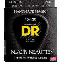 DR Strings BKB5-130 Black Beauties 5-String Bass 45-130