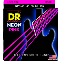 DR Strings NPB-45 Neon Pink Bass 45-105