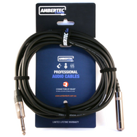 AmberTEC 6.35mm REAN TRS Extension Cable - 10m