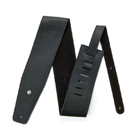 Jim Dunlop BMF10BK 3.5" Triple Black Leather Strap